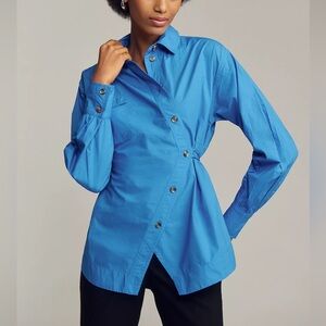 NWT Damson Madder Lux Asymmetric Buttondown Shirt Size 4